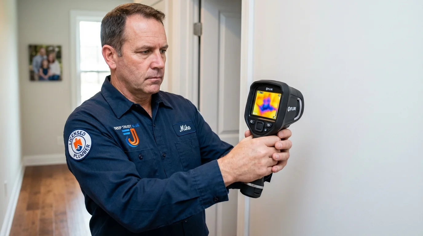 Thermal imaging leak detection by Johns Plumbing LLC in Harper